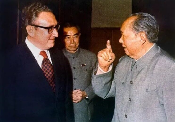 Kissinger en Mao 1971