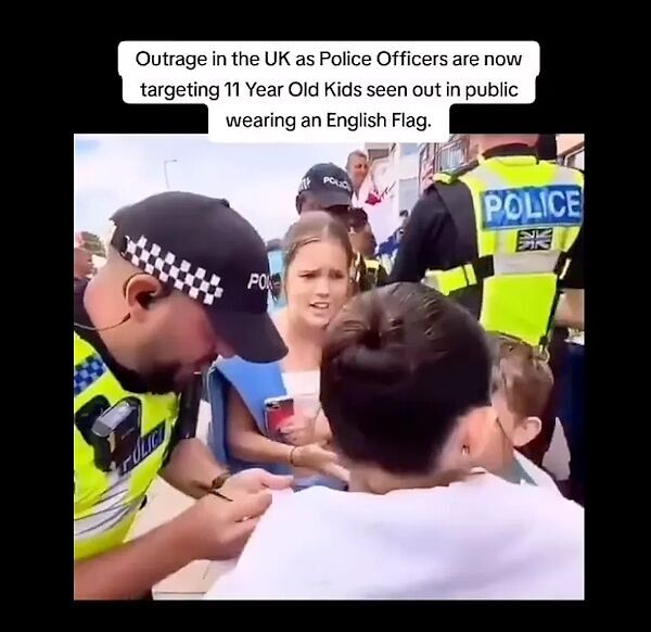 Britse politie intimideert kinderen