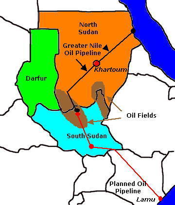 sudan - map